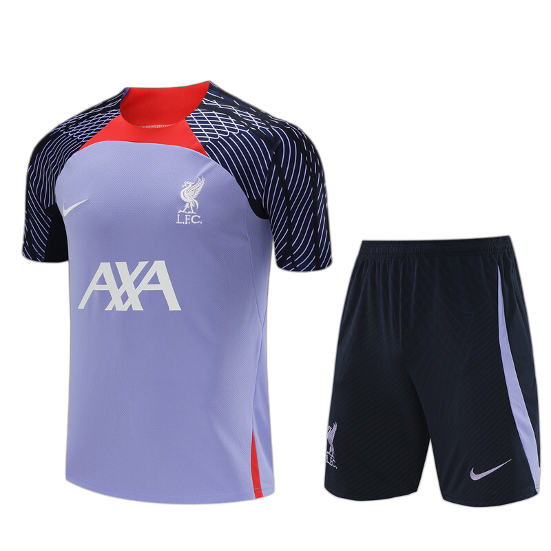 Liverpool 2023/24 Kids Kit – Retro Version – Purple