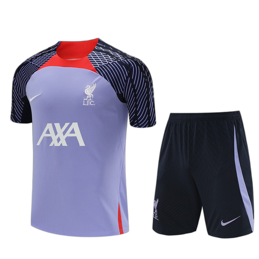 Liverpool 2023/24 Kids Kit – Retro Version – Purple