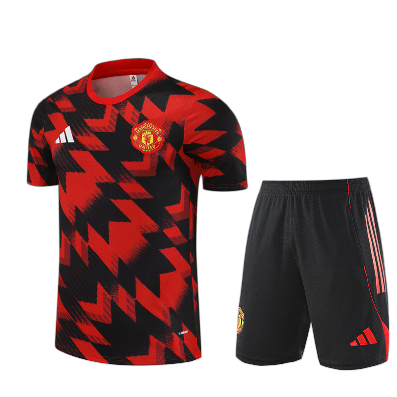 Manchester United 2025/26 Kids Kit – Black/Red
