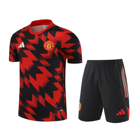 Manchester United 2025/26 Kids Kit – Black/Red