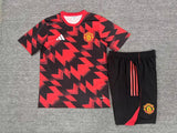 Manchester United 2025/26 Kids Kit – Black/Red