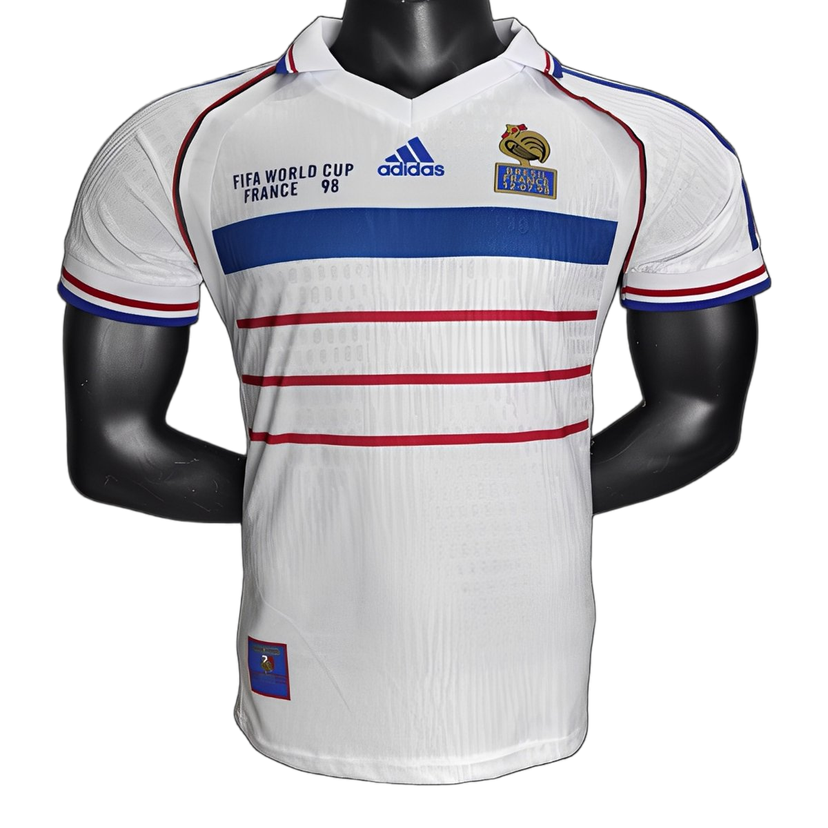 France 1998 Away Jersey – Player Version – Retro Version – White