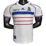 France 1998 Away Jersey – Player Version – Retro Version – White