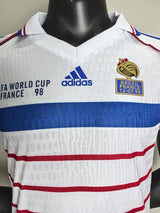 France 1998 Away Jersey – Player Version – Retro Version – White