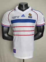 France 1998 Away Jersey – Player Version – Retro Version – White