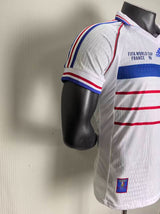 France 1998 Away Jersey – Player Version – Retro Version – White