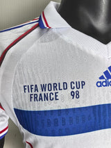 France 1998 Away Jersey – Player Version – Retro Version – White