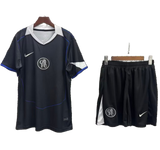 Chelsea 2025/26 Third Kids Kit – Black