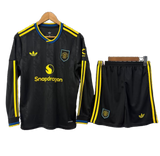 Manchester United 2025/26 Third Kids Kit – Long Sleeve