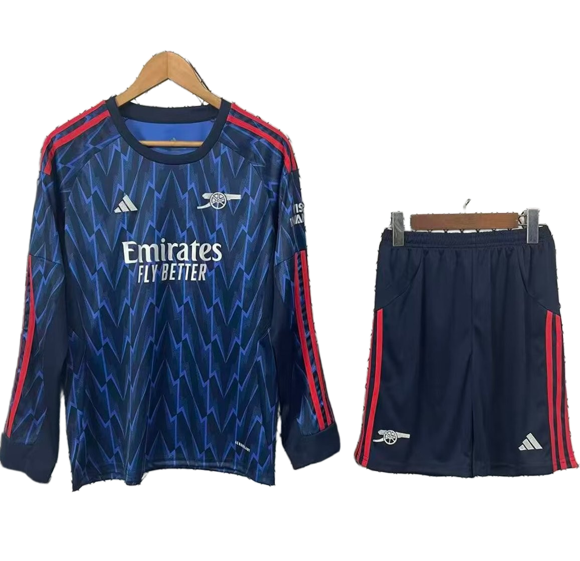 Arsenal 2025/26 Away Kids Kit – Long Sleeve – Navy