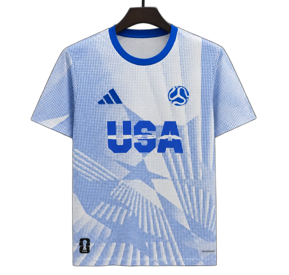 USA 2026 Training Jersey – White/Blue