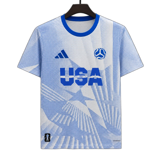 USA 2026 Training Jersey – White/Blue