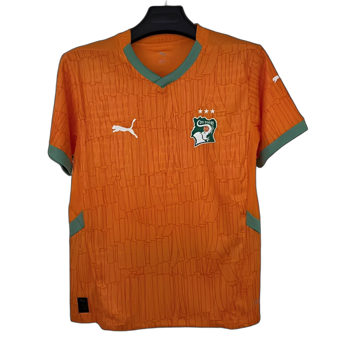 Ivory Coast 2026 Home Jersey – Player Version – Orange with Green Collar