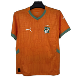 Ivory Coast 2026 Home Jersey – Player Version – Orange with Green Collar
