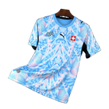 Switzerland 2026 Away Jersey – Blue/White Graphic