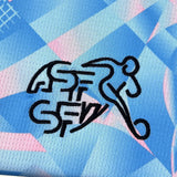 Switzerland 2026 Away Jersey – Blue/White Graphic