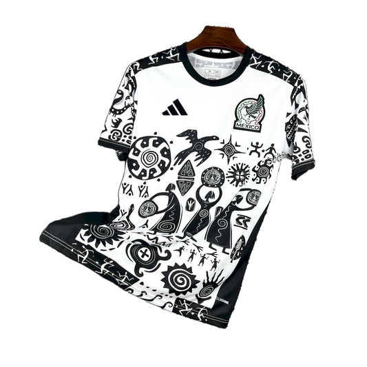 Mexico 2026 Jersey – Concept – White/Black Graphic