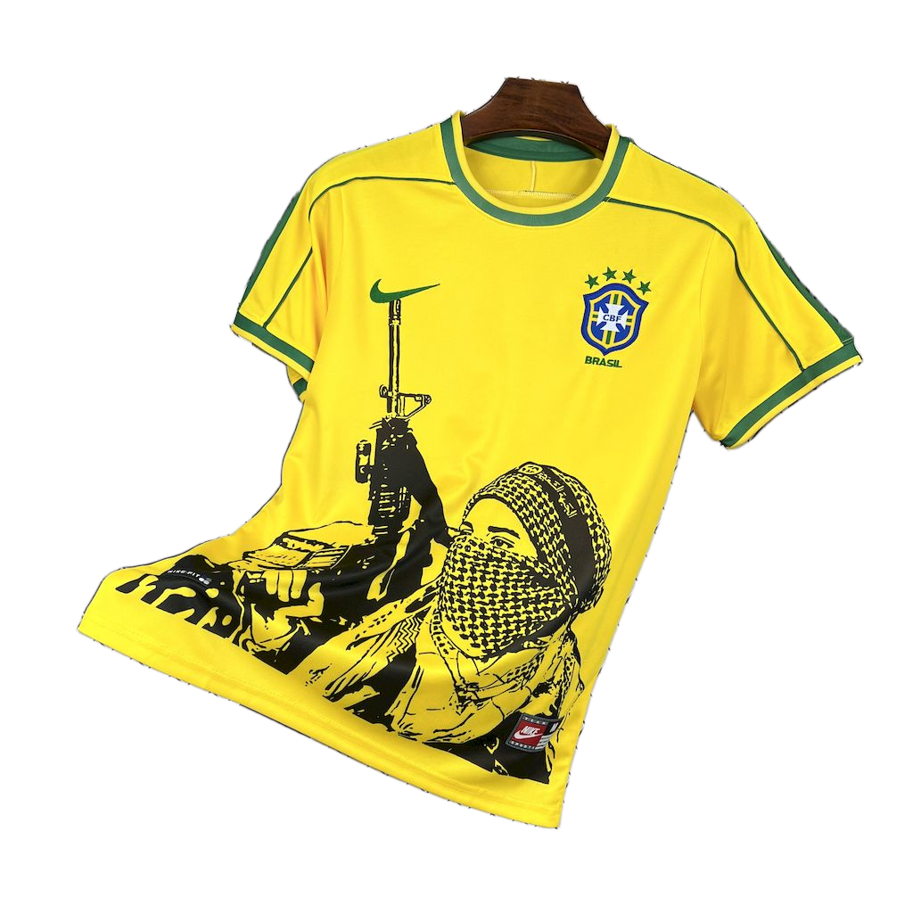 Brazil 1998 Home Jersey – Retro Version