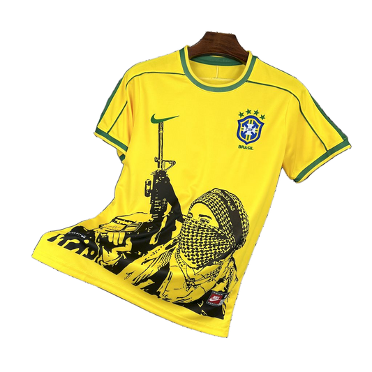 Brazil 1998 Home Jersey – Retro Version