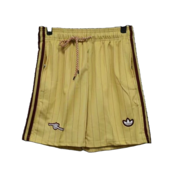 Arsenal 2025/26 Shorts – Player Version – Yellow/Burgundy