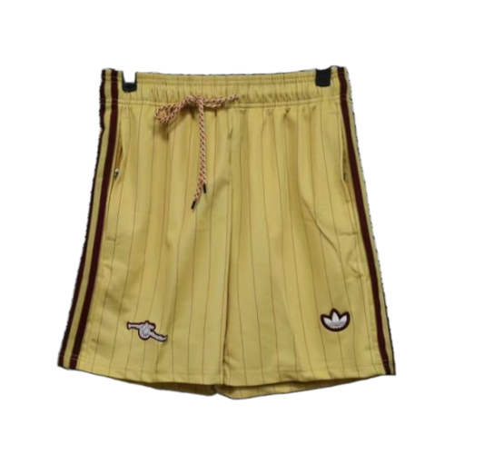 Arsenal 2025/26 Shorts – Player Version – Yellow/Burgundy