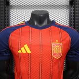 Spain 2026 Home Jersey – Player Version – Red/Navy Vertical Stripes