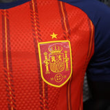 Spain 2026 Home Jersey – Player Version – Red/Navy Vertical Stripes