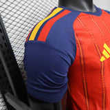 Spain 2026 Home Jersey – Player Version – Red/Navy Vertical Stripes
