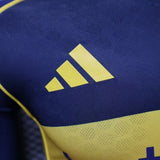 Boca Juniors 2025/26 Home Jersey – Player Version – Long Sleeve – Blue/Navy/Yellow