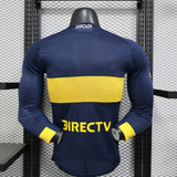 Boca Juniors 2025/26 Home Jersey – Player Version – Long Sleeve – Blue/Navy/Yellow