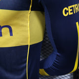 Boca Juniors 2025/26 Home Jersey – Player Version – Long Sleeve – Blue/Navy/Yellow