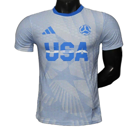 United States 2025 Away Jersey – Player Version – Special Edition – White/Blue