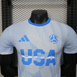 United States 2025 Away Jersey – Player Version – Special Edition – White/Blue