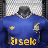 Newcastle United 2025/26 Third Jersey – Player Version – Long Sleeve – Blue