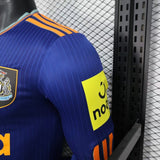Newcastle United 2025/26 Third Jersey – Player Version – Long Sleeve – Blue