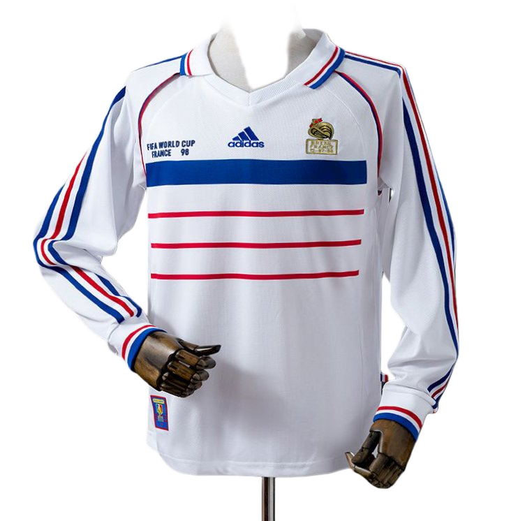 France 1998 Away Jersey – Long Sleeve – Retro Version