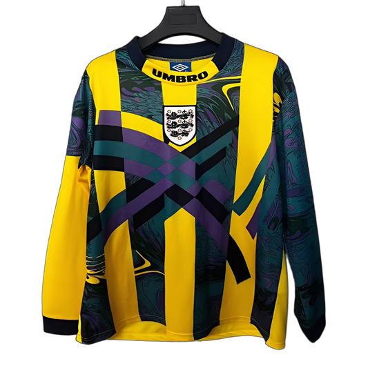 England 1995 Goalkeeper Jersey – Retro Version – Yellow