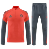 Bayern Munich 2025/26 Training Kids Kit – Red/Grey