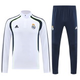 Real Madrid 2025/26 Training Kids Kit – White/Navy/Green