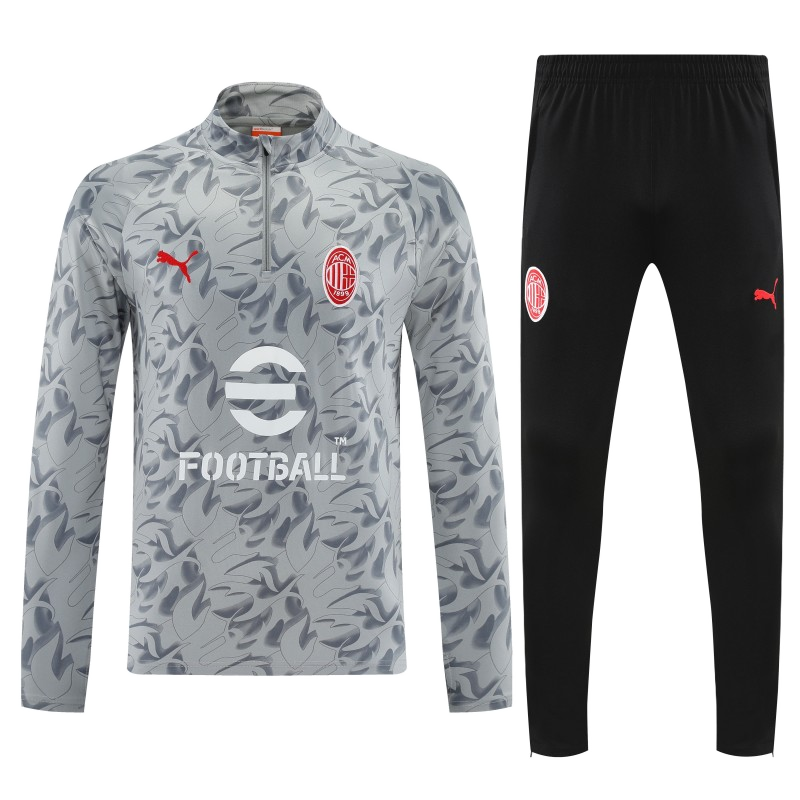 AC Milan 2025/26 Training Tracksuit – Player Version – Grey
