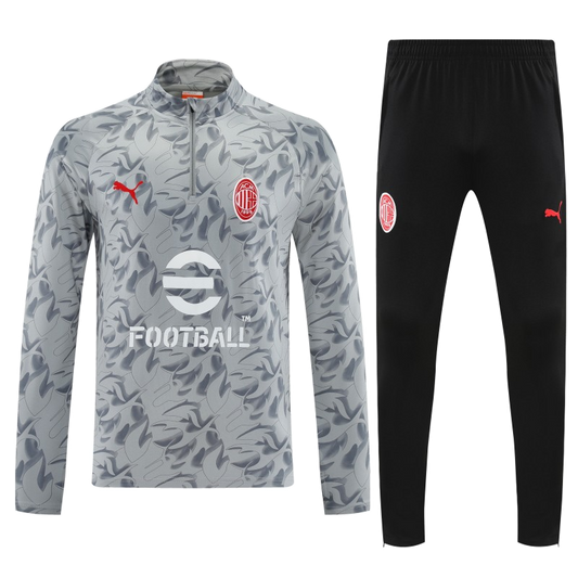 AC Milan 2025/26 Training Tracksuit – Player Version – Grey