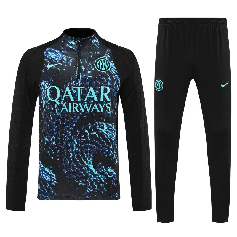Inter Milan 2025/26 Training Tracksuit – Player Version – Black/Blue