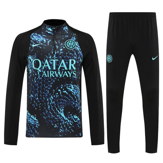 Inter Milan 2025/26 Training Tracksuit – Player Version – Black/Blue