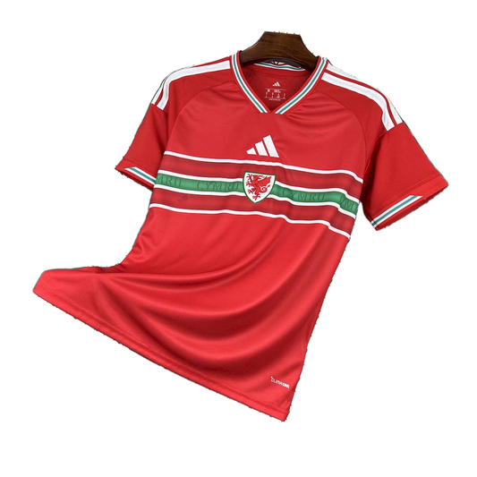 Wales 2026 Home Jersey – Green/White Chest Band
