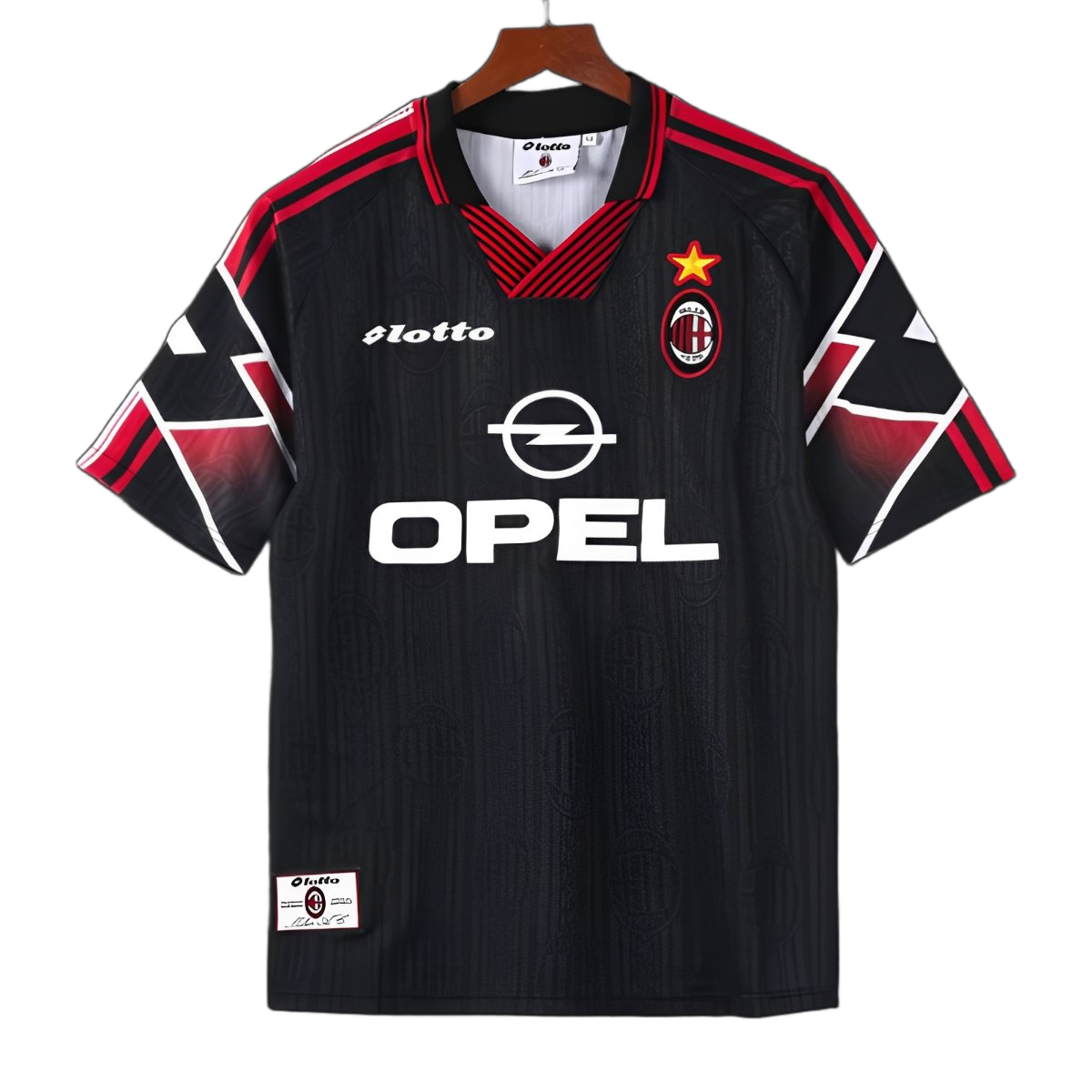 AC Milan 1997/98 Third Jersey – Retro Version – Black