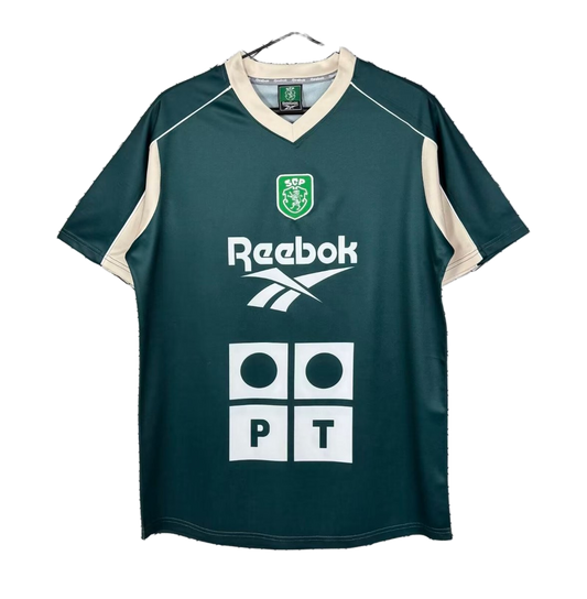 Sporting 2000/01 Training Training Top – Retro Version – Green