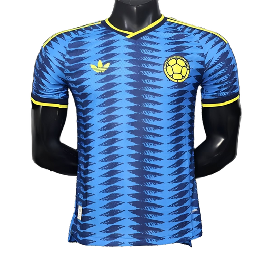 Colombia 2026 Away Jersey – Player Version – Blue – Zigzag Wave Pattern