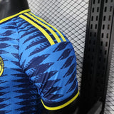 Colombia 2026 Away Jersey – Player Version – Blue – Zigzag Wave Pattern