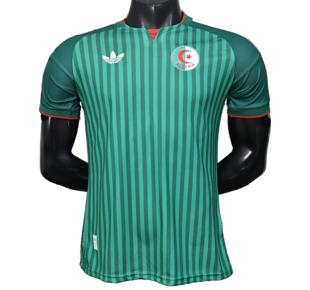 Algeria 2026 Home Jersey – Player Version – Green – Vertical Stripe Pattern