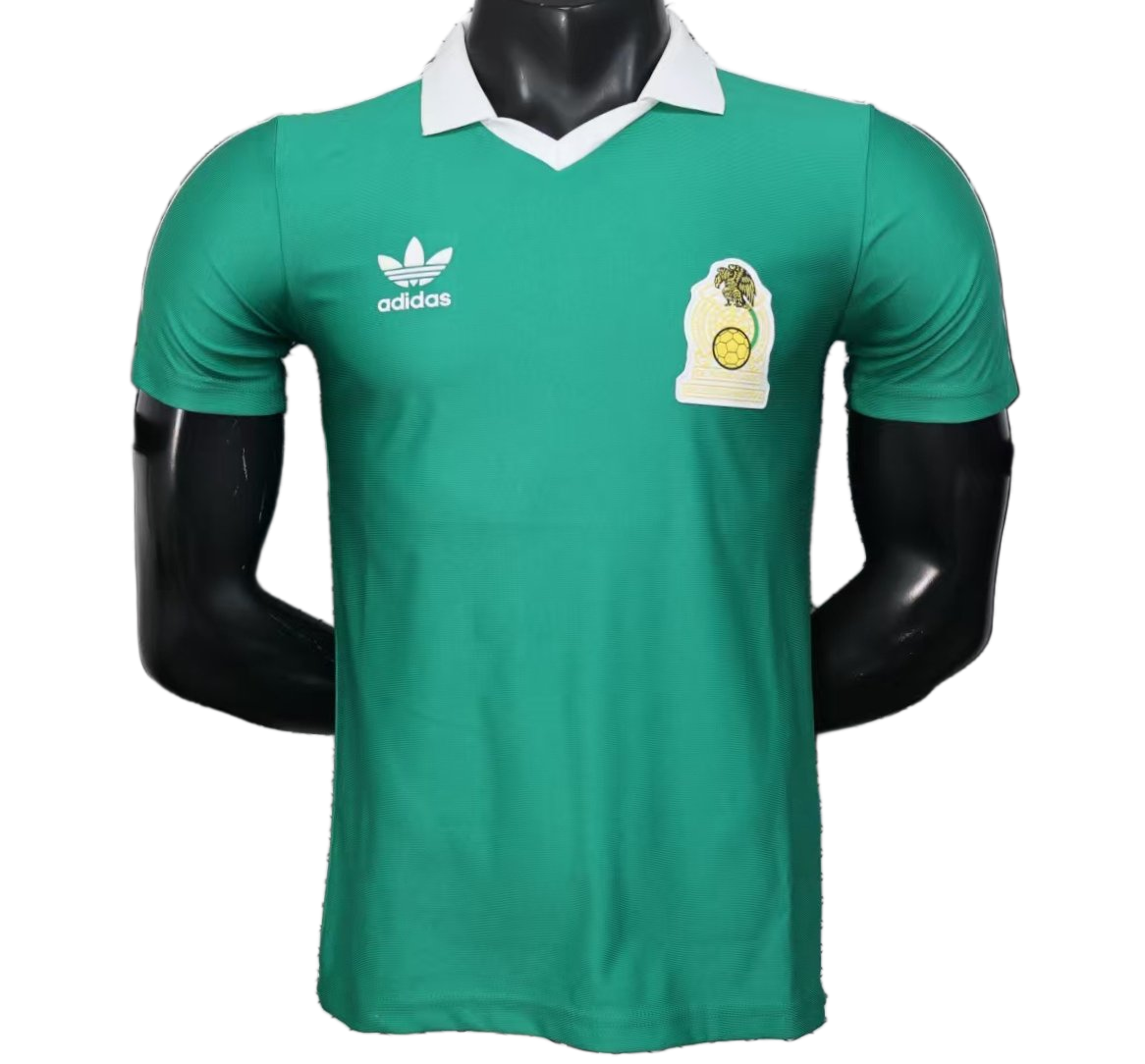 Mexico 2026 Home Jersey – Player Version – Retro Version – White/Green